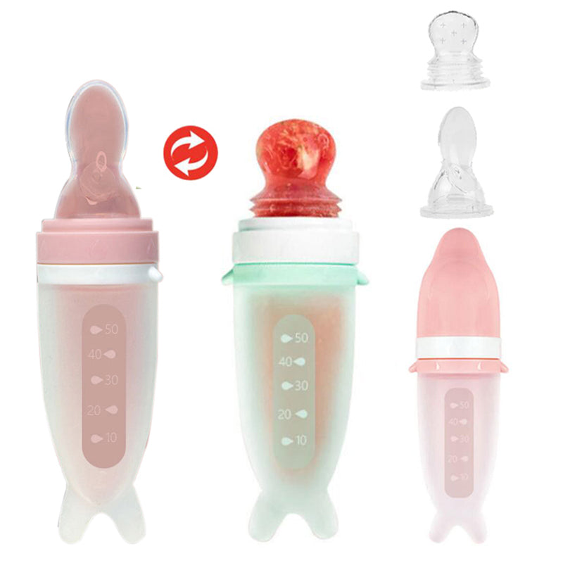 Newborn Dolphin Multi-Purpose Silicone Feeding Bottle