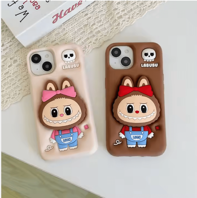 Labubu - 3D Cartoon Silicone iPhone Pro Max Case