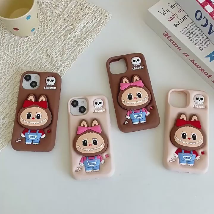 Labubu - 3D Cartoon Silicone iPhone Pro Max Case