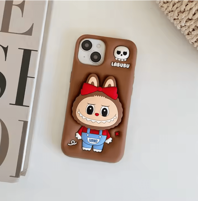 Labubu - 3D Cartoon Silicone iPhone Pro Max Case