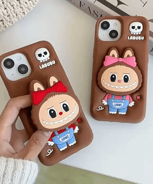 Labubu - 3D Cartoon Silicone iPhone Pro Max Case